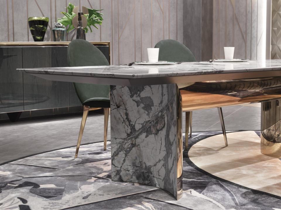 Manufacturer custom made luxury dining chair and table set