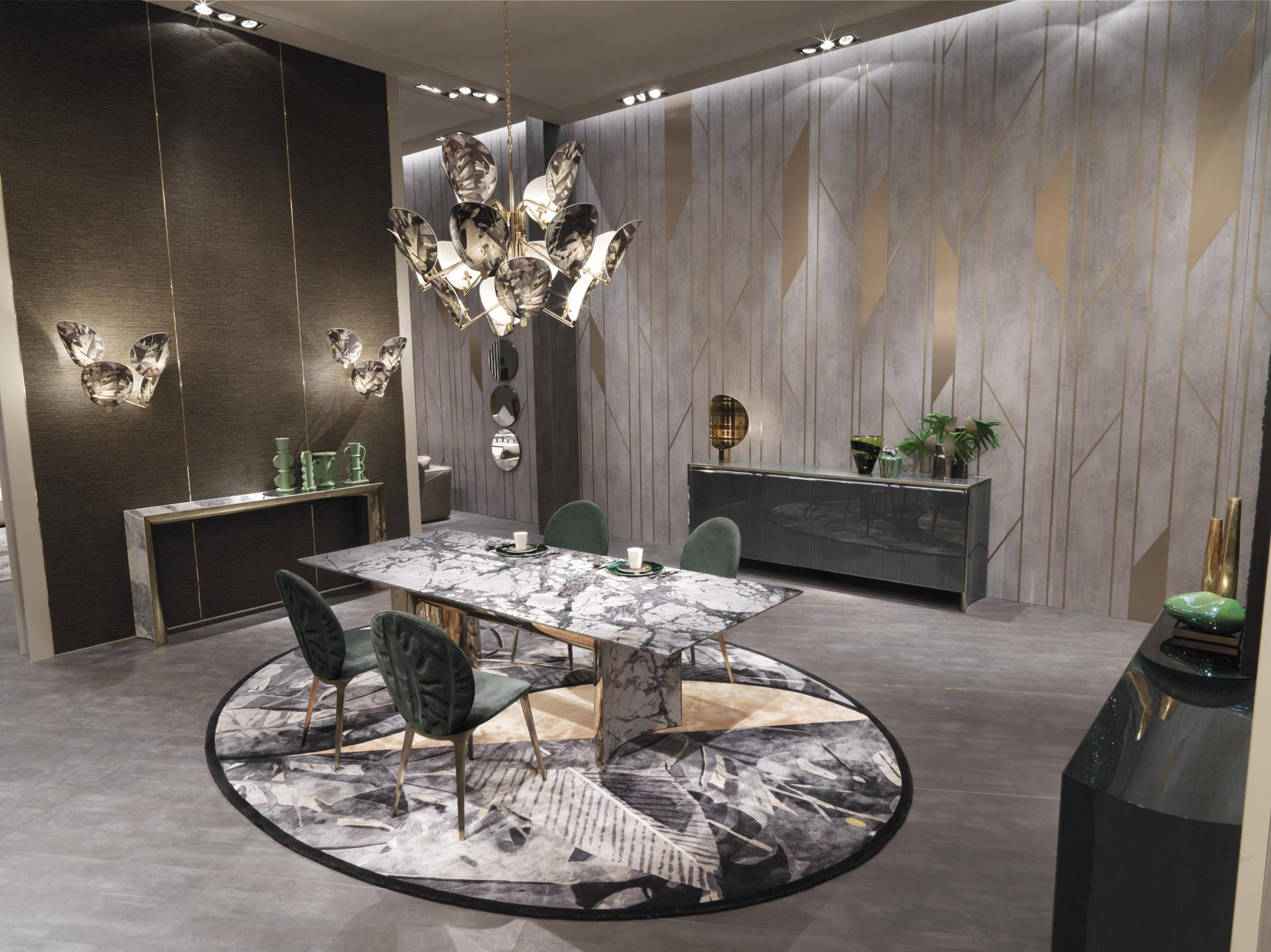 Manufacturer custom made luxury dining chair and table set