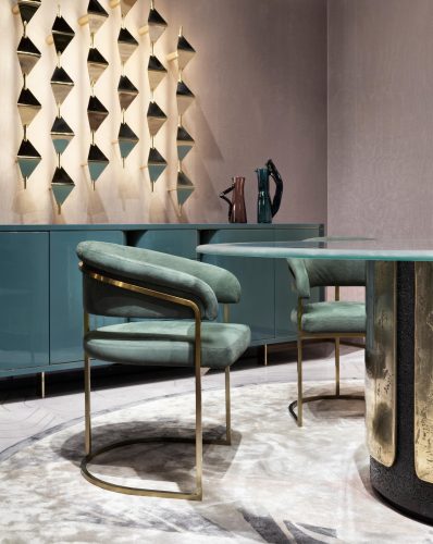 Manufacturer custom made luxury dining chair and table set
