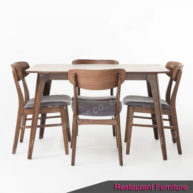 Customized Restaurant Furniture Dining Table And Chair Set