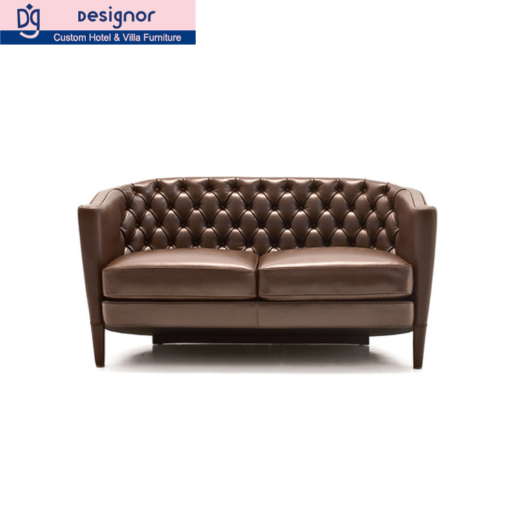 Modern design leather chesterfield sofa